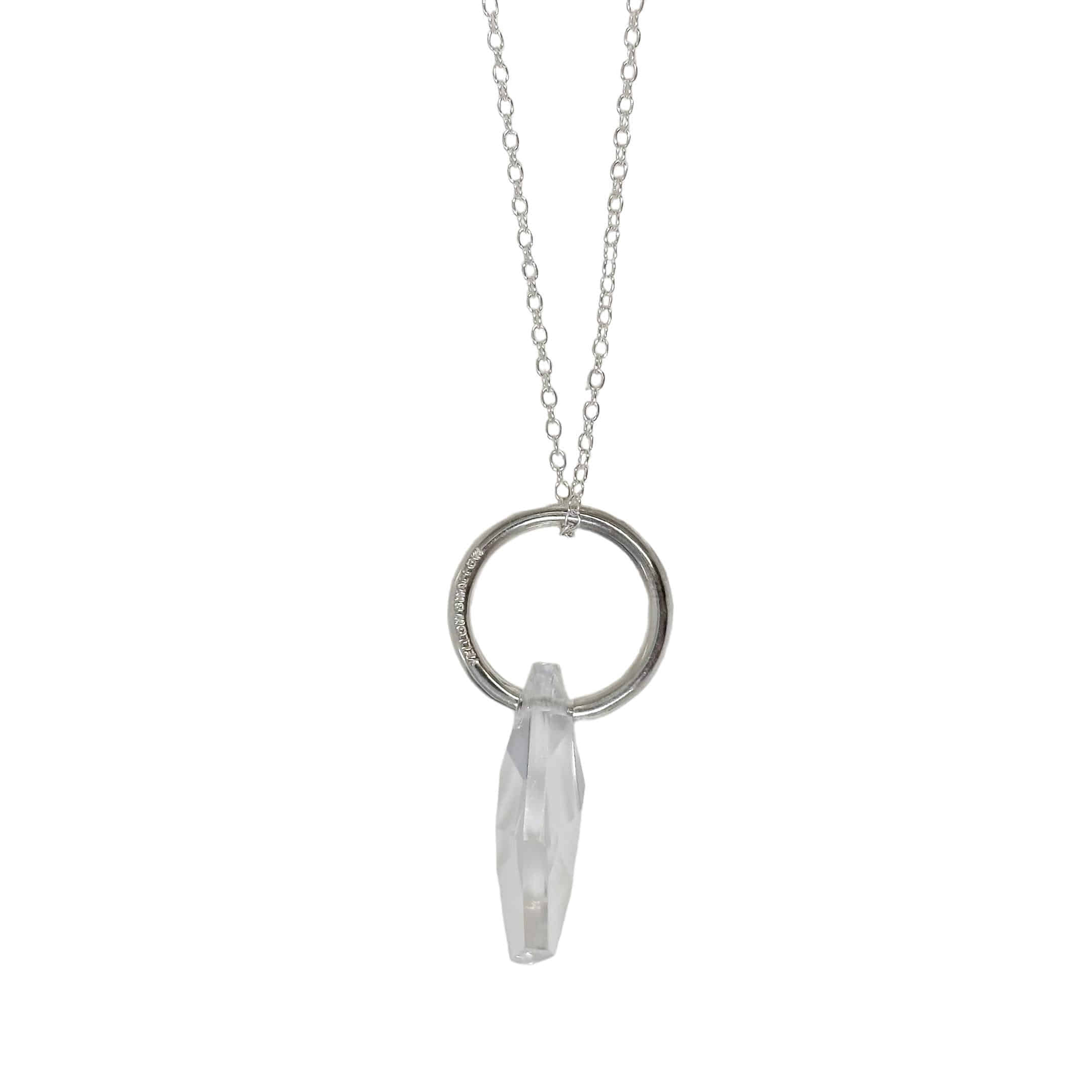 crystal long necklace
