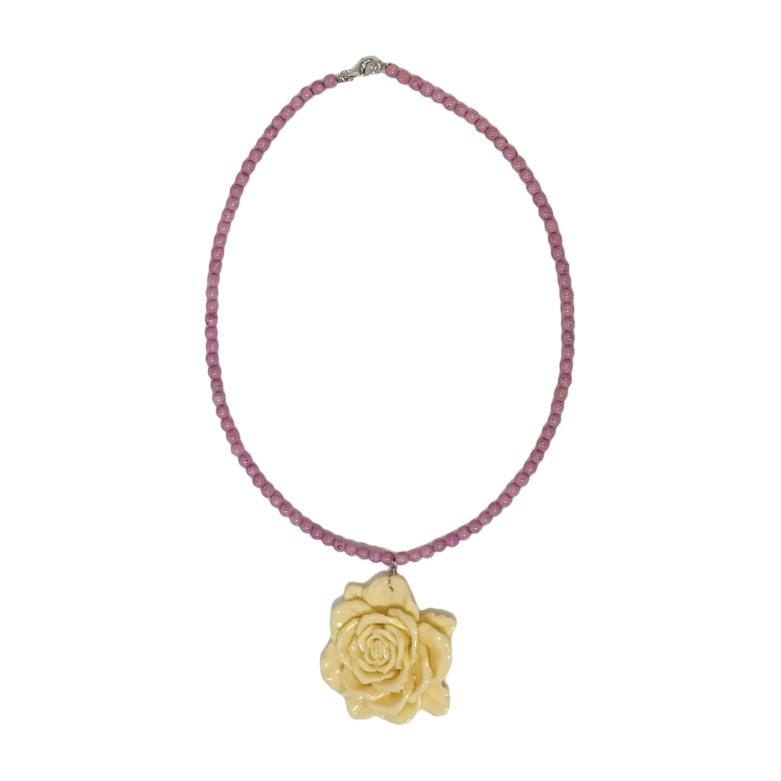 yellow rose necklace