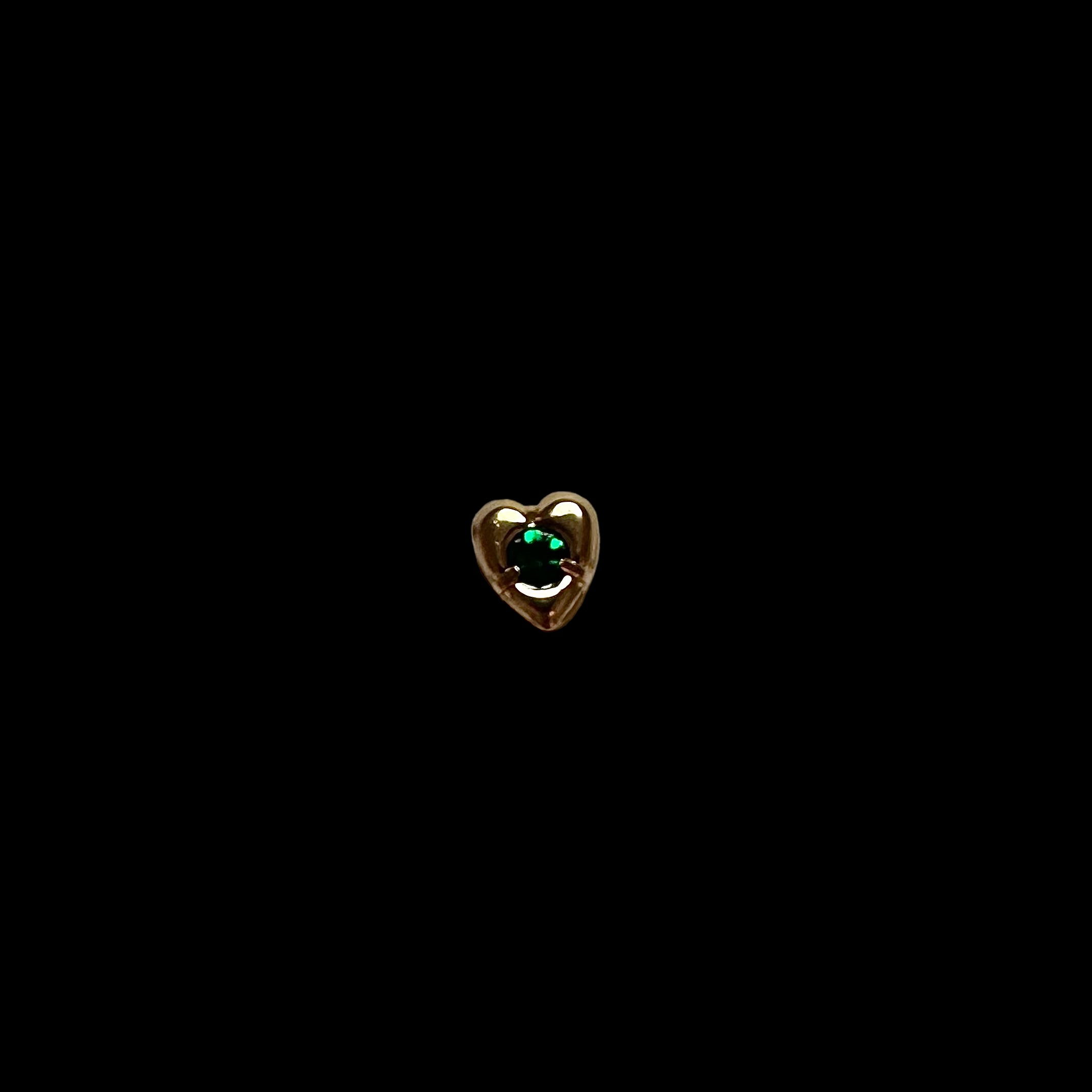 mini heart green badge