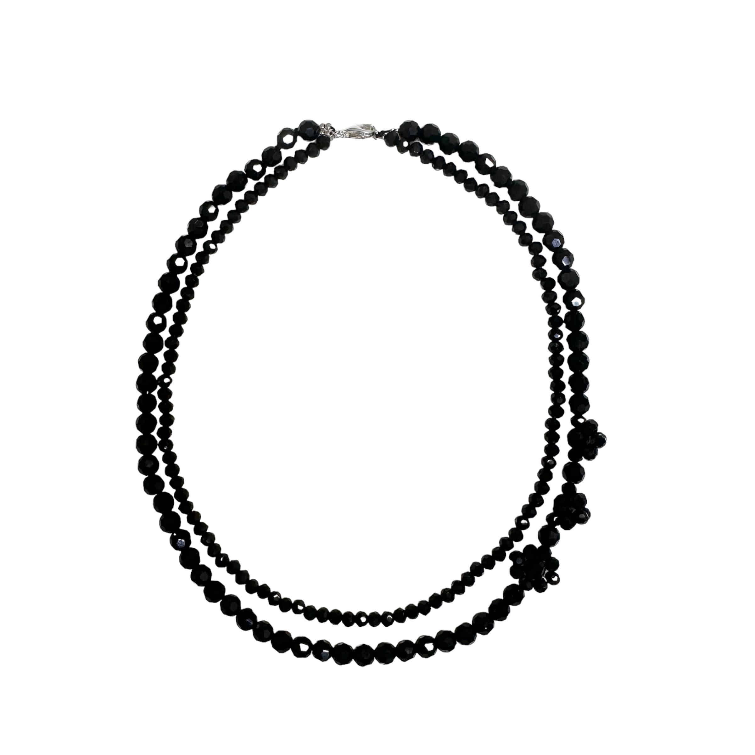 black crystal necklace