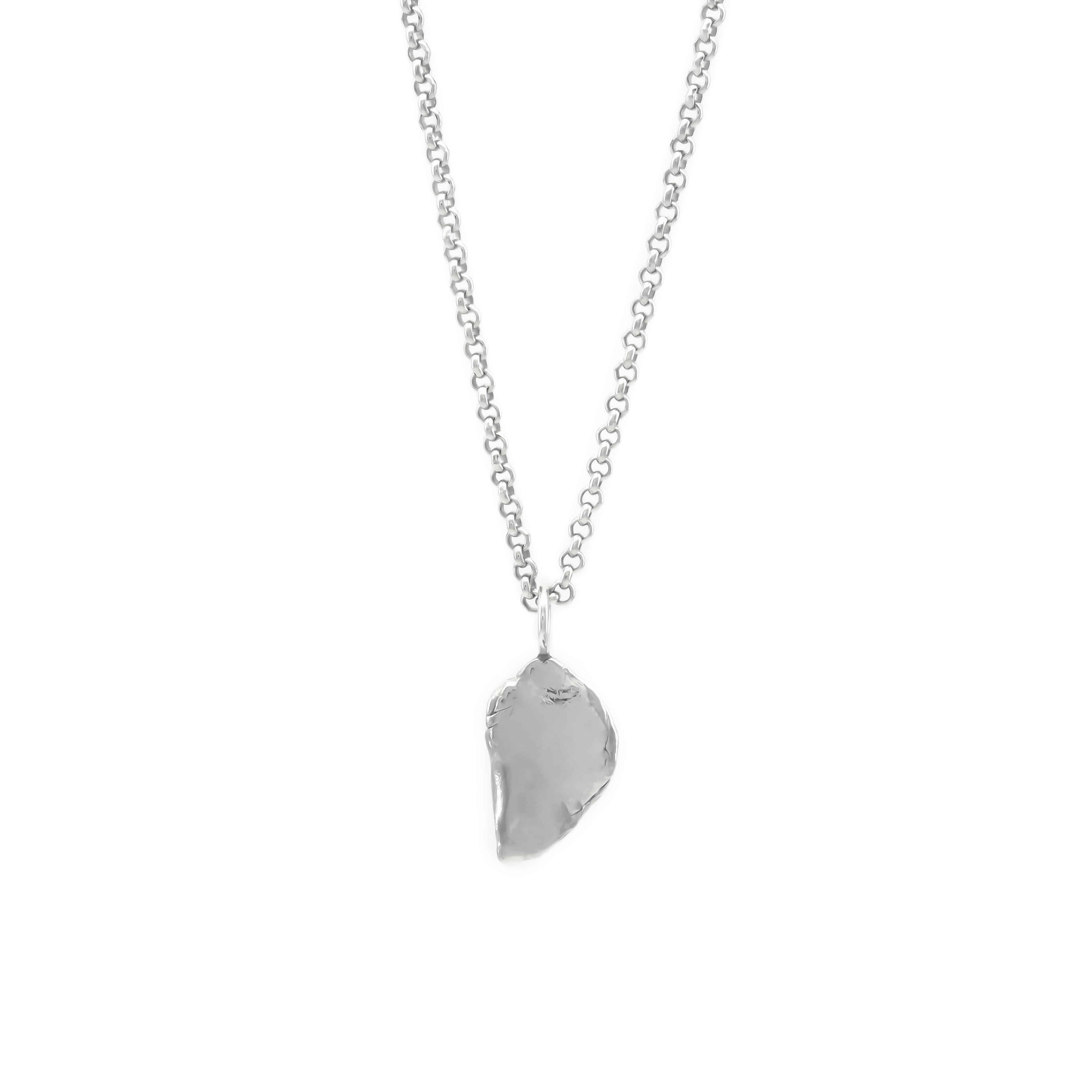 quartz necklace_half hart