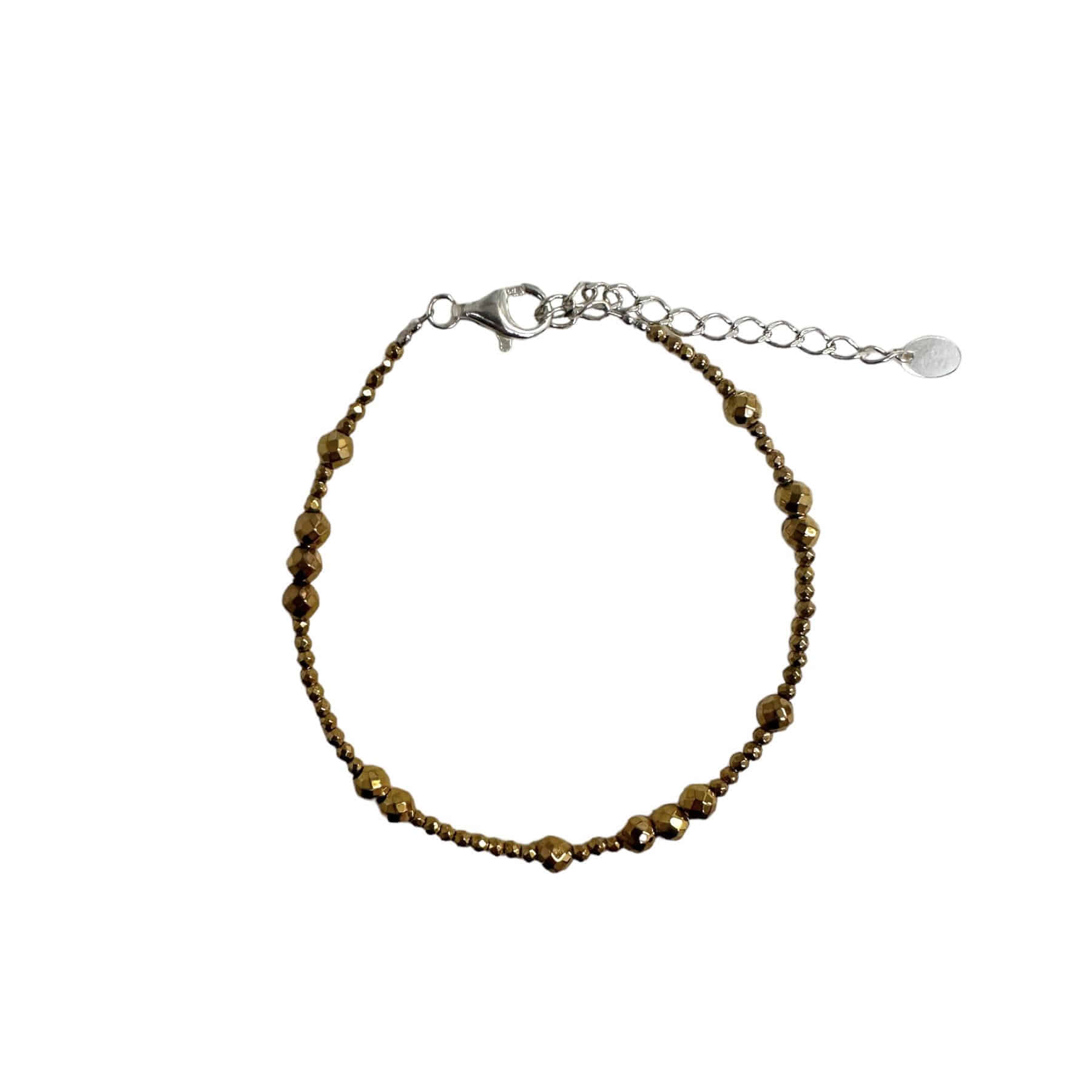 gold beads bracelet